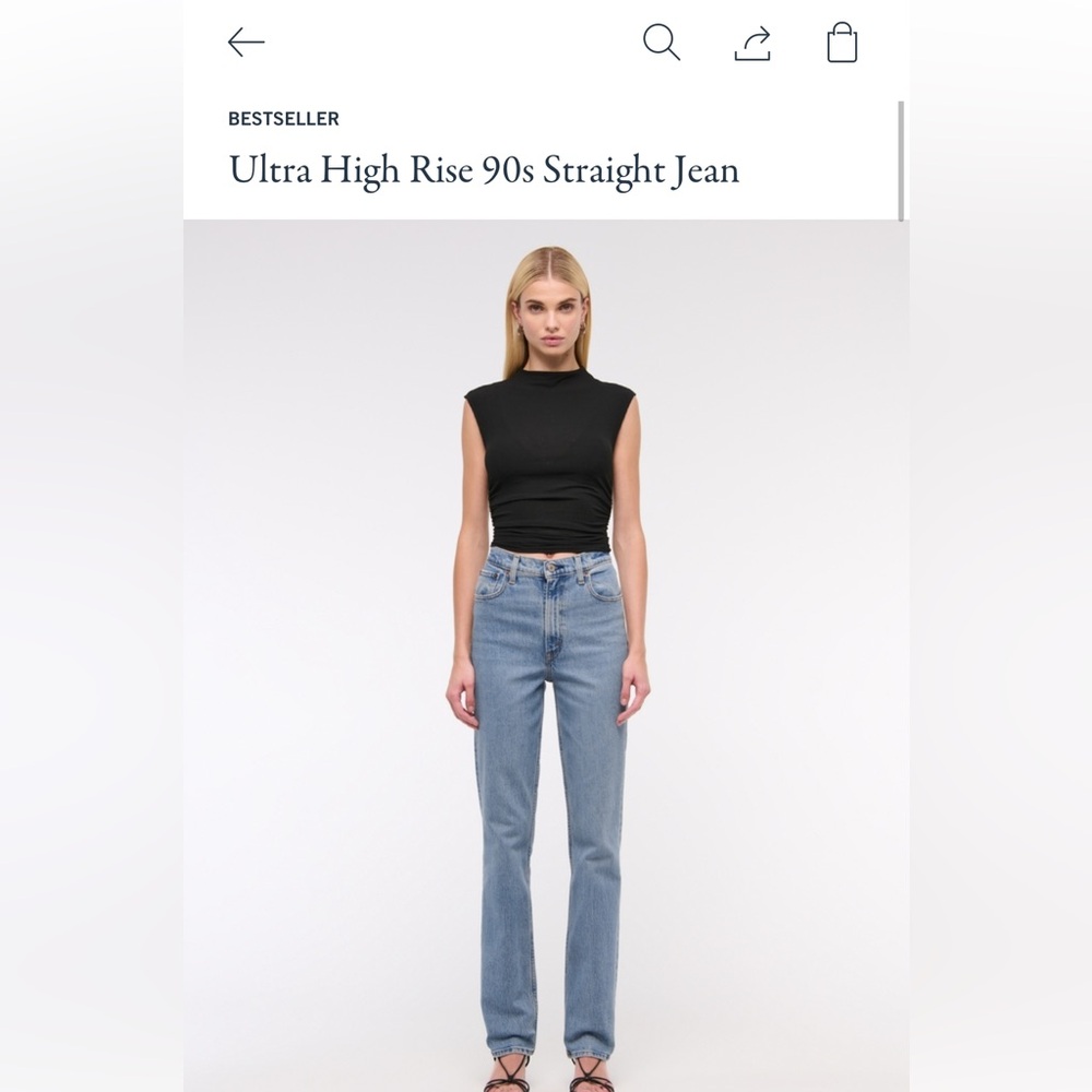 Abercrombie & Fitch Light Blue Straight Jeans